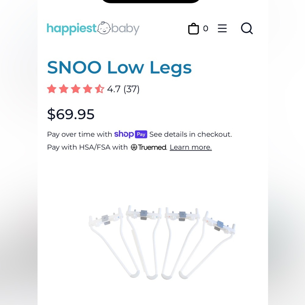 SNOO Low Legs - White